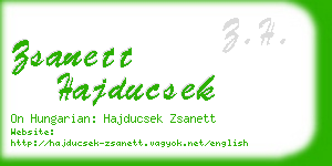 zsanett hajducsek business card